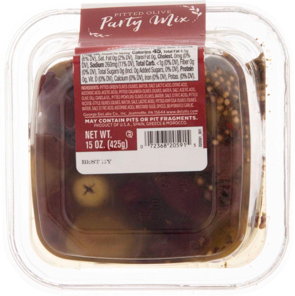 slide 4 of 9, DeLallo Olive Party Mix, 15 oz