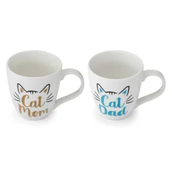 Pfaltzgraff Cat Mom Dad Mug - 18 oz