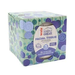 Weis Quality Facial Tissues 3-Ply Cube Tissues