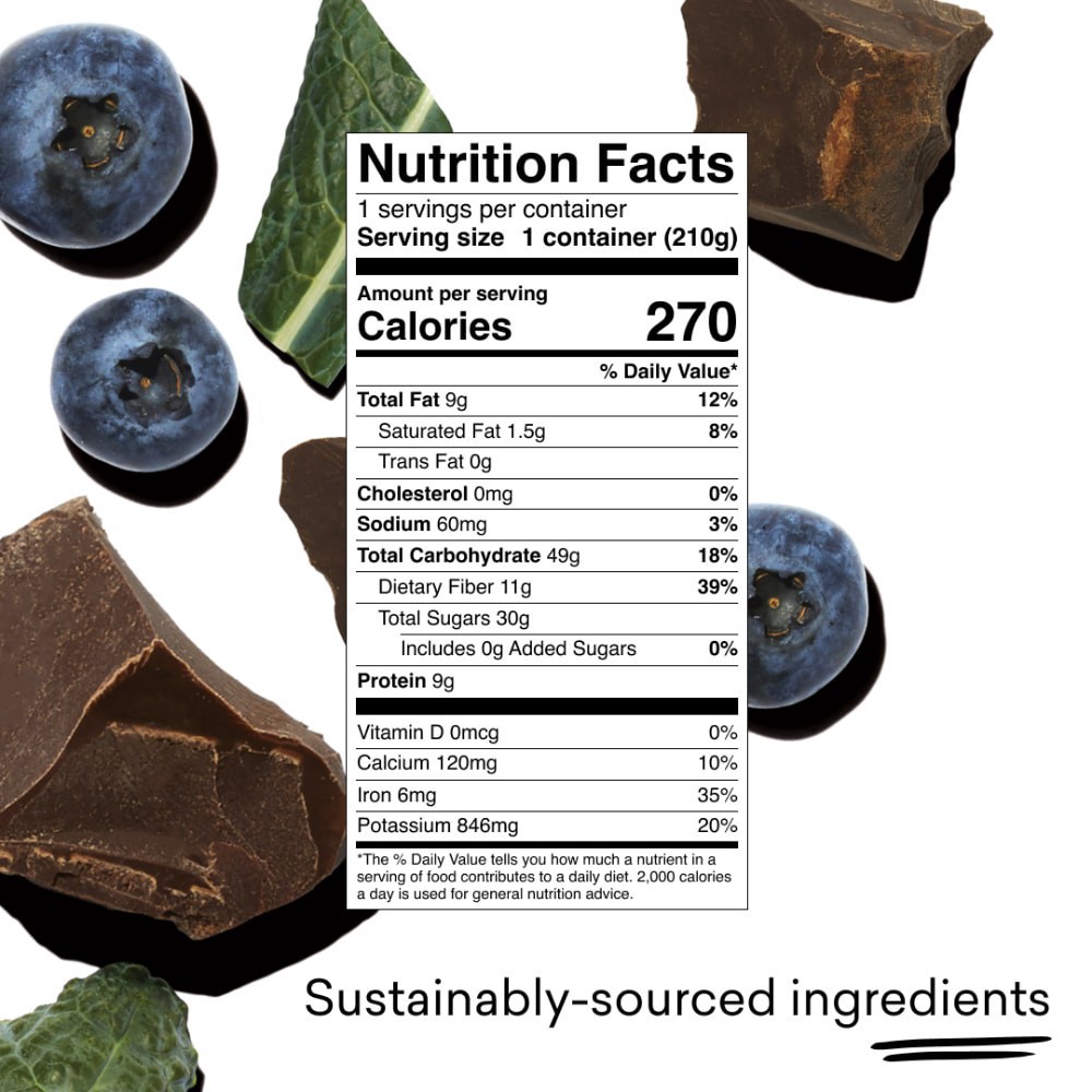 slide 3 of 6, Daily Harvest Blueberry + Cacao Smoothie 7.4 oz, 7.4 oz