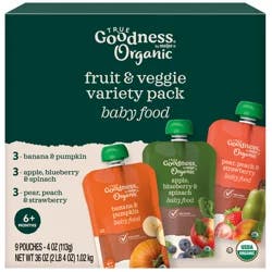True Goodness Org Fruit & Veggie Variety Pack 9Ct