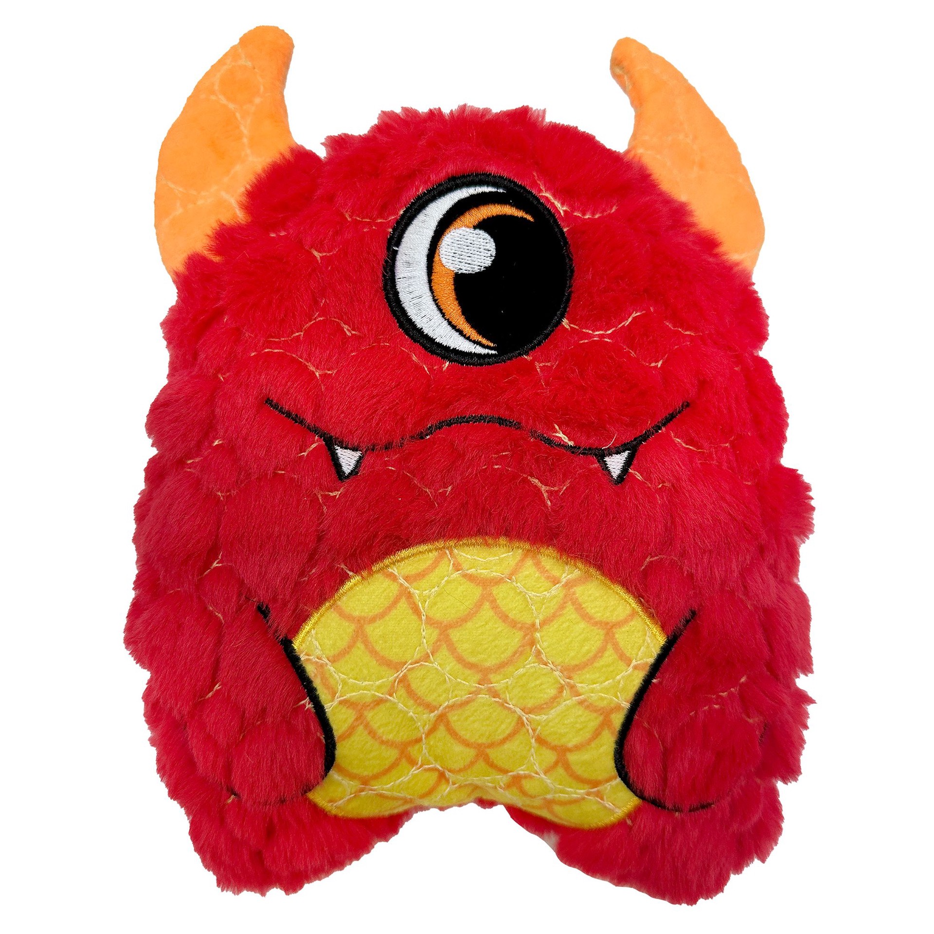 slide 1 of 1, GMason Bite Force Trevor The Troll Kevlar Monster Tough Plush Dog Toy, MED