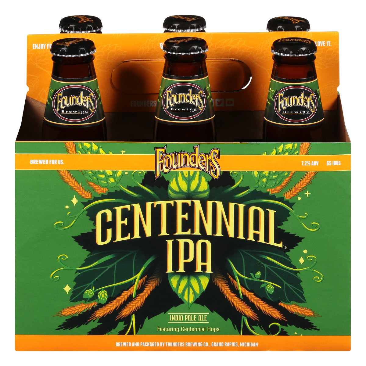 slide 1 of 16, Founders Brewing Co. Beer, Centennial Ipa, 12 oz