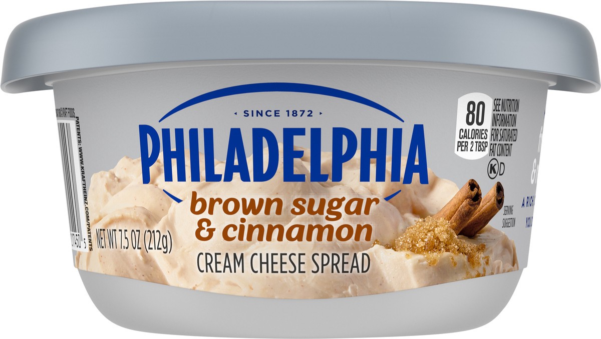 slide 9 of 9, Philadelphia Brown Sugar & Cinnamon Cream Cheese Spread, 7.5 oz Tub, 7.5 oz