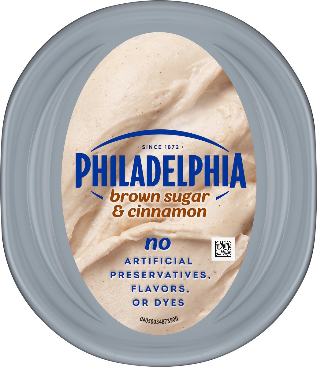 slide 6 of 9, Philadelphia Brown Sugar & Cinnamon Cream Cheese Spread, 7.5 oz Tub, 7.5 oz