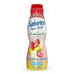 El Mexicano Saborico Strawberry Banana Yogurt Drink - 32 oz