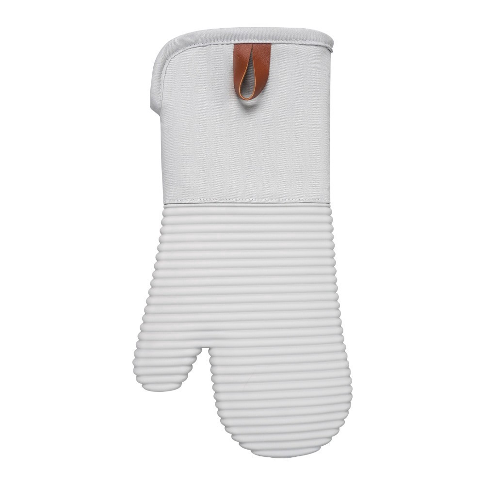 slide 1 of 1, Dash of That® Silicone Oven Mitt - Silver, 1 ct