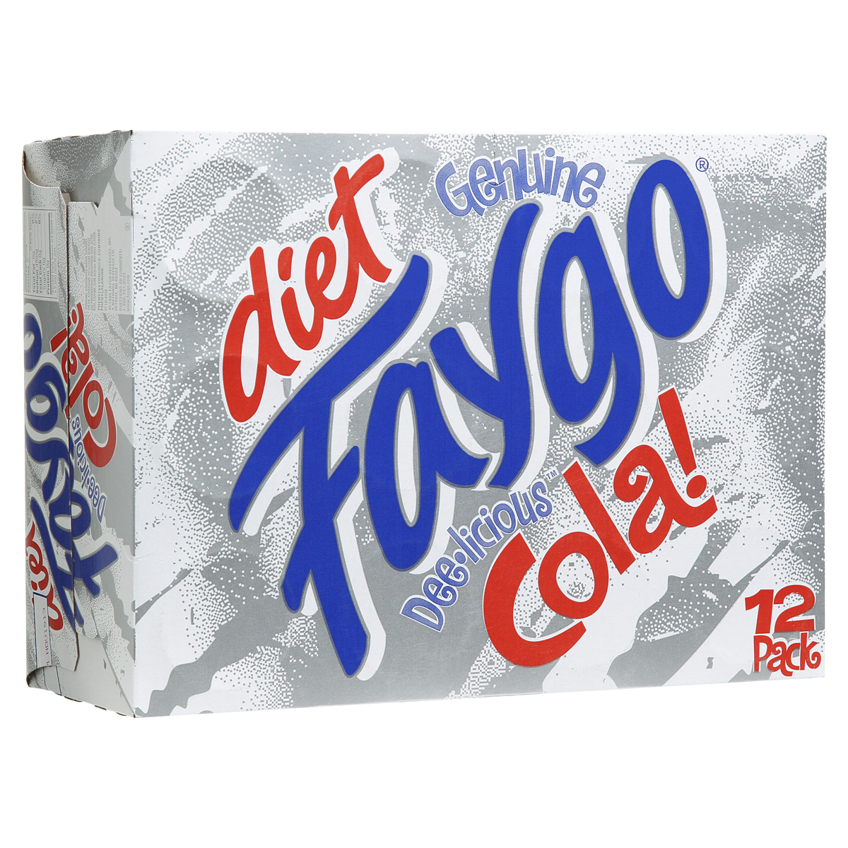 slide 1 of 1, Faygo Genuine Diet Cola Cans, 12 ct; 12 fl oz