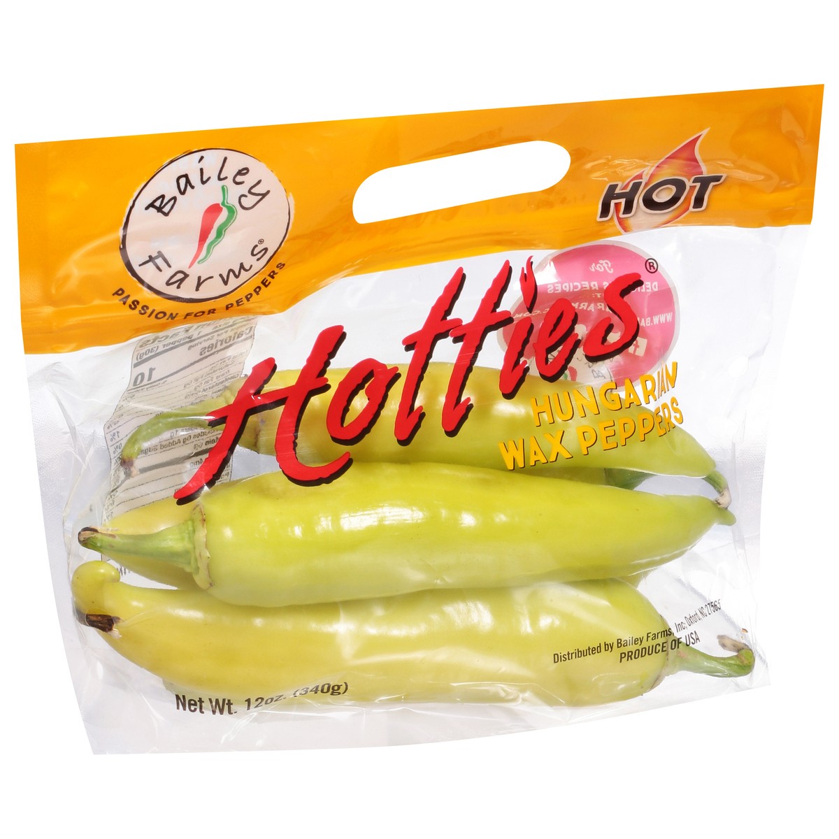 slide 4 of 9, Bailey Farms Hotties Hungarian Wax Peppers 12 oz, 12 oz