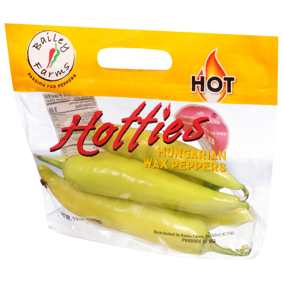 slide 5 of 9, Bailey Farms Hotties Hungarian Wax Peppers 12 oz, 12 oz