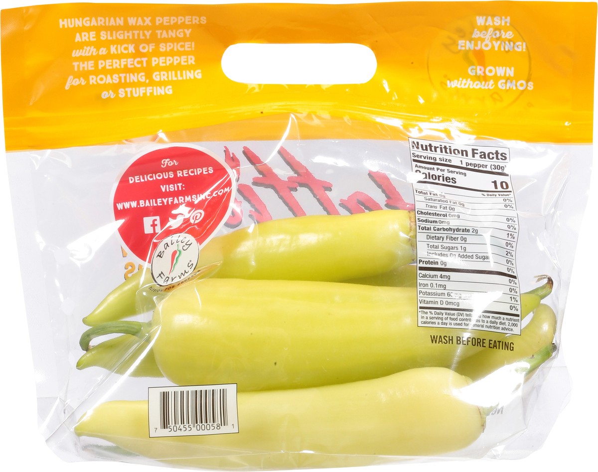 slide 6 of 9, Bailey Farms Hotties Hungarian Wax Peppers 12 oz, 12 oz