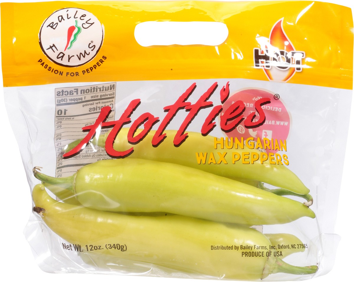 slide 3 of 9, Bailey Farms Hotties Hungarian Wax Peppers 12 oz, 12 oz