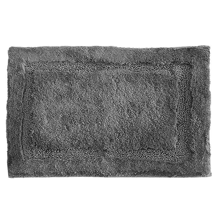 slide 1 of 1, Grund Organics Asheville Bath Rug - Slate Grey, 17 in x 24 in