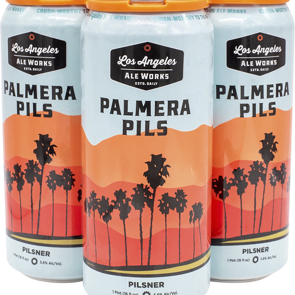 slide 1 of 1, La Ale Works Palmera Pils, 4 ct; 16 oz