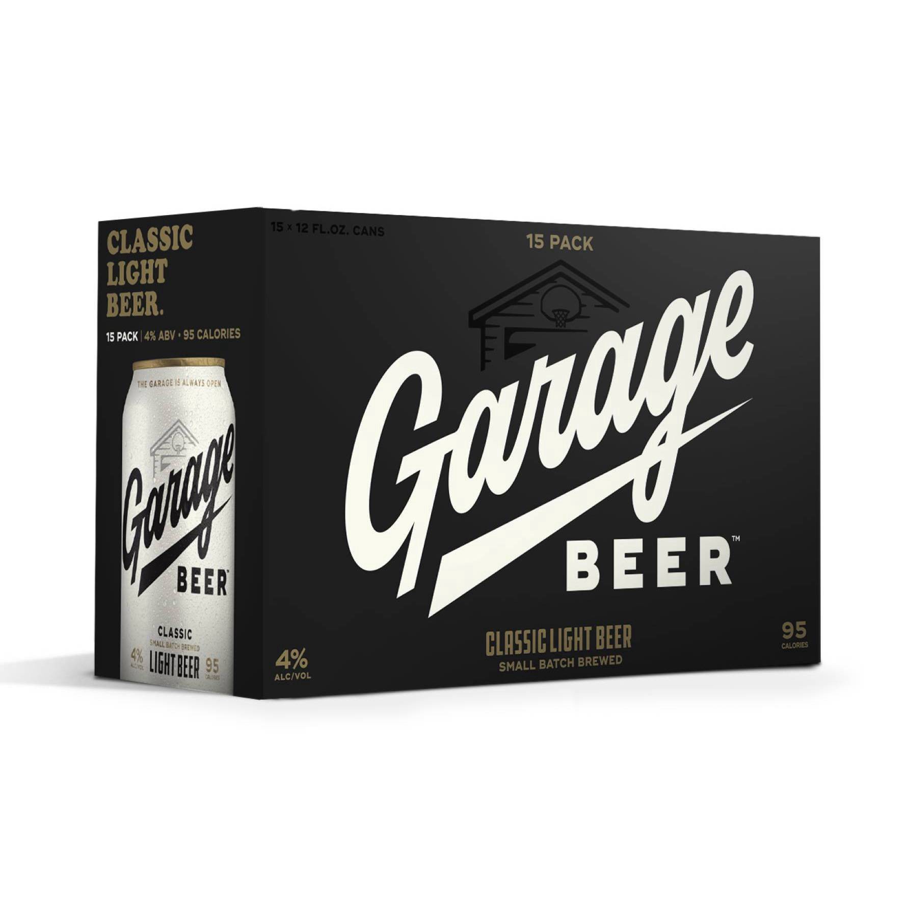 slide 1 of 1, Garage Beer Classic Light Beer 12 - 12 fl oz Cans, 12 ct