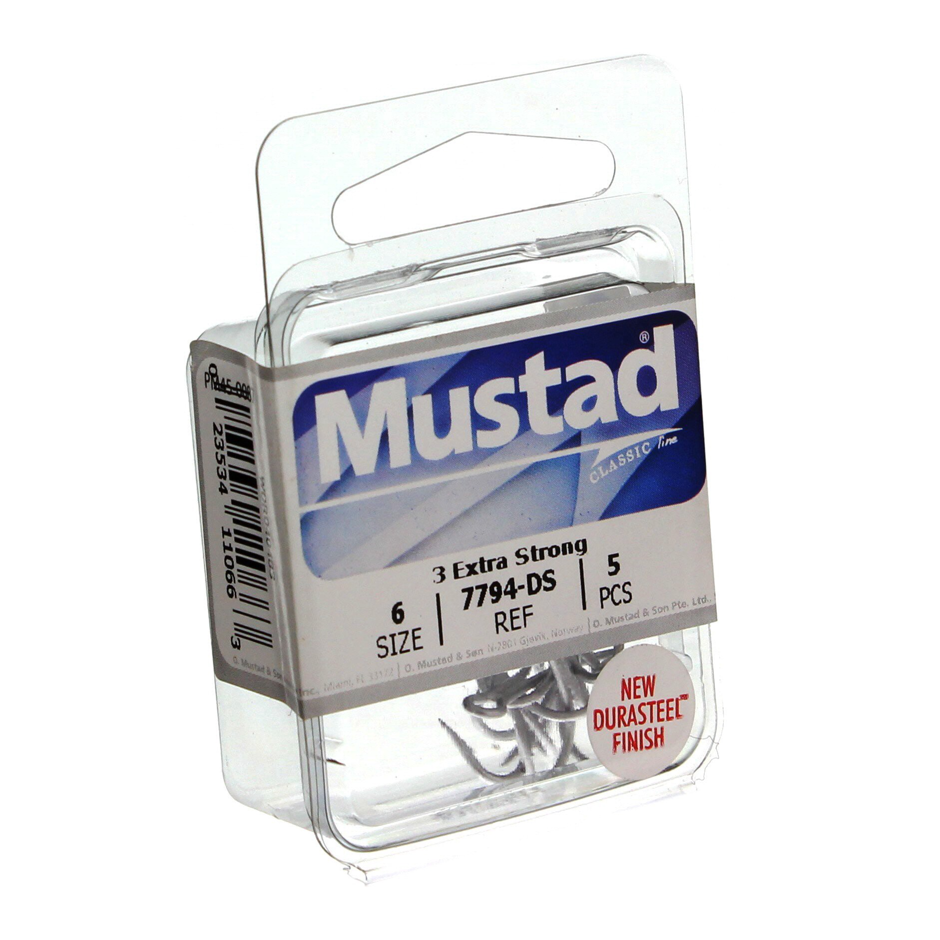 slide 1 of 1, Mustad 7794-DS Treble Hook, Size 6, 5 ct