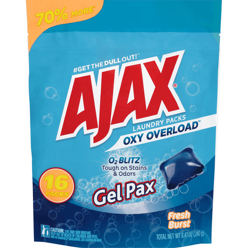 slide 1 of 1, Ajax Laundry Packs 16 Ct, 16 ct