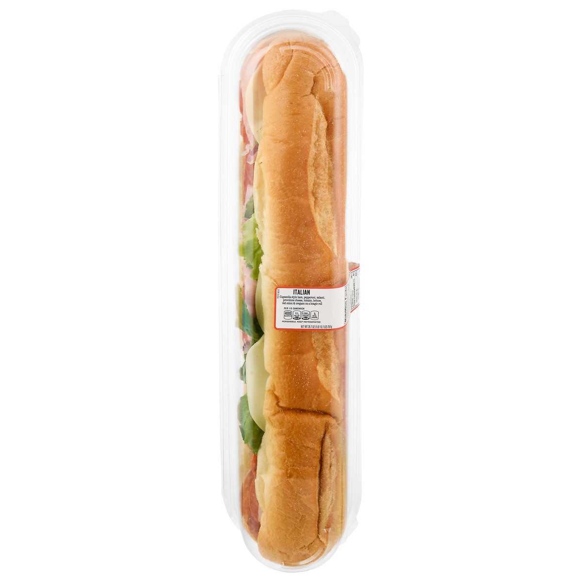 slide 4 of 4, Giant Deli Italian Sub Sandwich, 26.7 oz