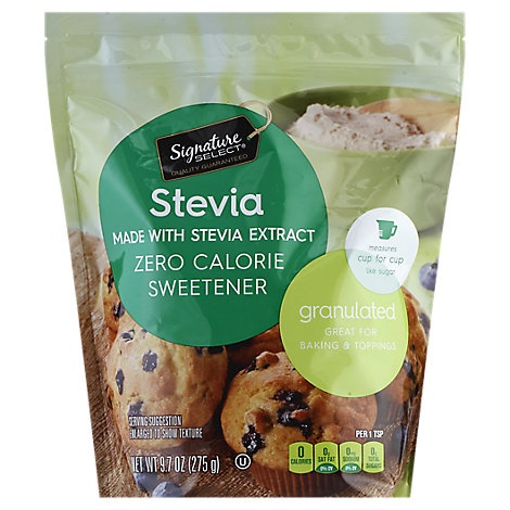 slide 1 of 1, Signature Select Sweetener Stevia Pouch, 9.7 oz