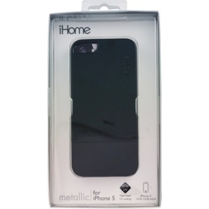slide 1 of 1, iHome Black Metallic Case For Iphone 5, 1 ct