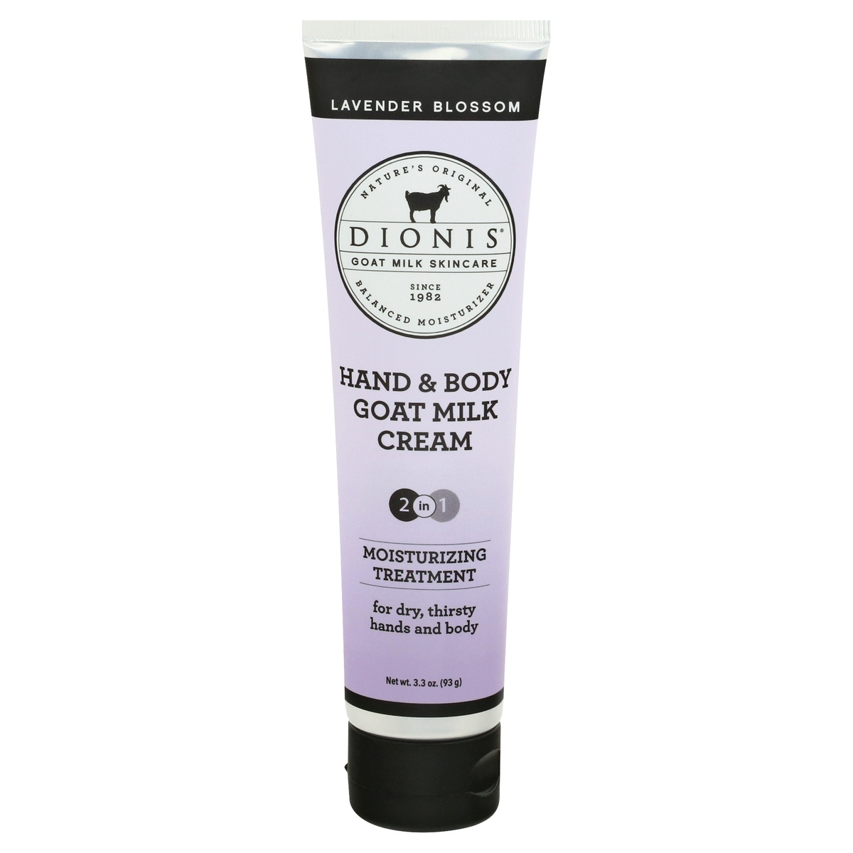 slide 1 of 1, Dionis Goat Milk Lavender Blossom Hand & Body Cream 3.3 oz, 3.3 oz