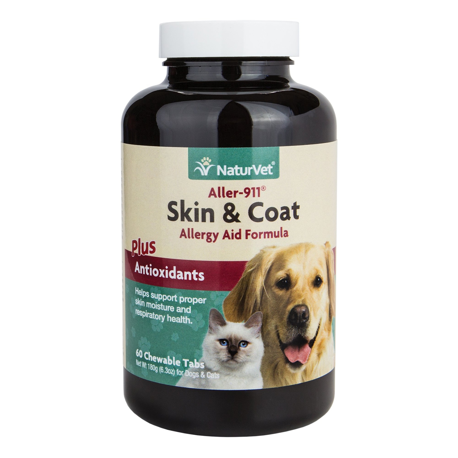 slide 1 of 1, NaturVet Aller-911 Skin & Coat Tabs, 60 ct