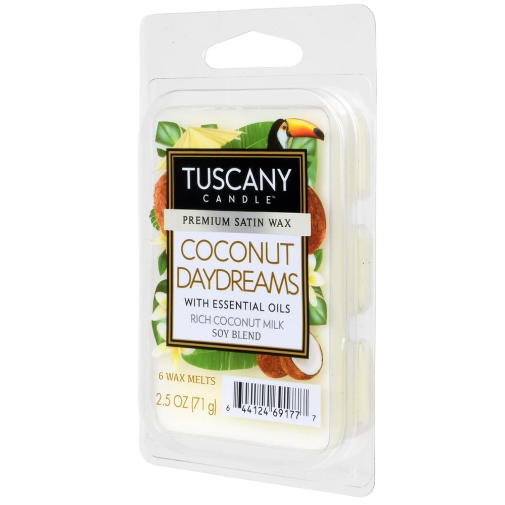 slide 1 of 1, Tuscany Candle Coconut Daydreams Wax Melts - White, 6 ct