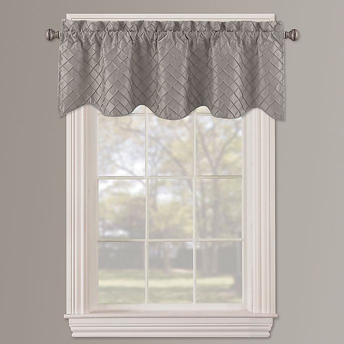 slide 1 of 3, Bella Pin Tuck Diamond Window Valance, 1 ct