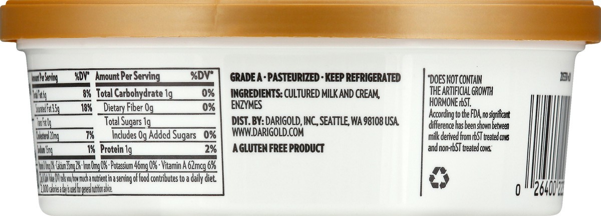 slide 4 of 12, Darigold All Natural Sour Cream 8 oz, 8 oz