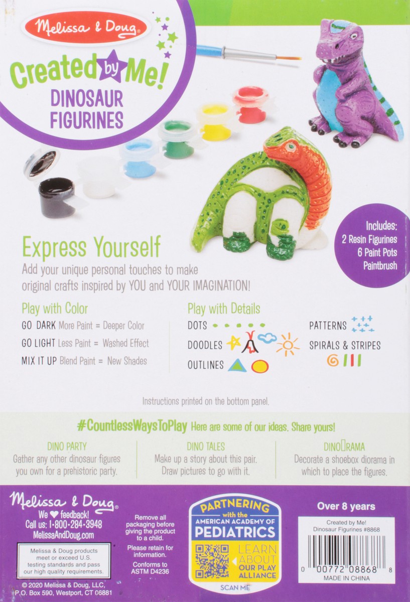 slide 5 of 9, Melissa & Doug Created by Me! Dinosaur Figurines Craft Kit 1 ea, 1 ct
