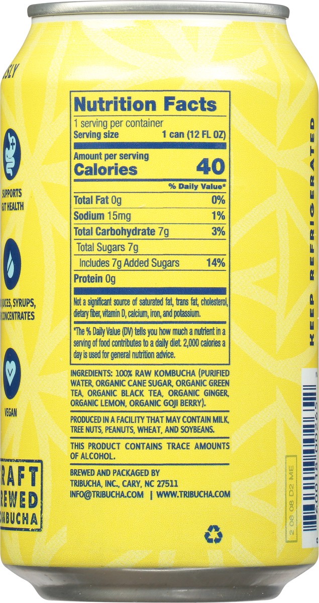 slide 5 of 9, Tribucha The Main Squeeze Lem/Gin/Be - 12 oz, 12 oz