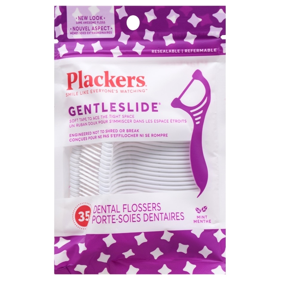 slide 1 of 1, Plackers Mint Gentleslide Dent, 35 ct