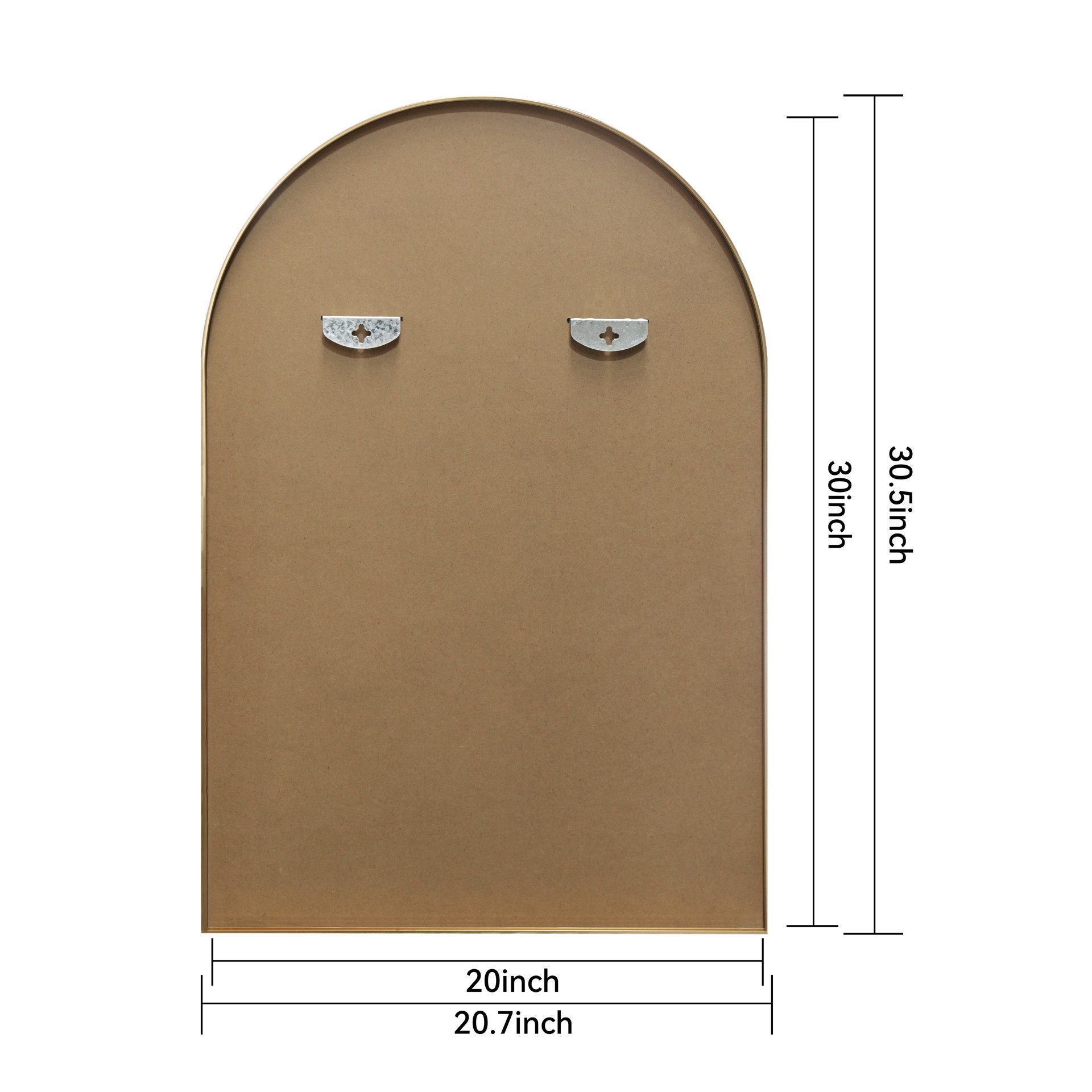 slide 2 of 5, 20" X 30" Gold Arch Decorative Mirror By Ashland, 20 in x 30 in