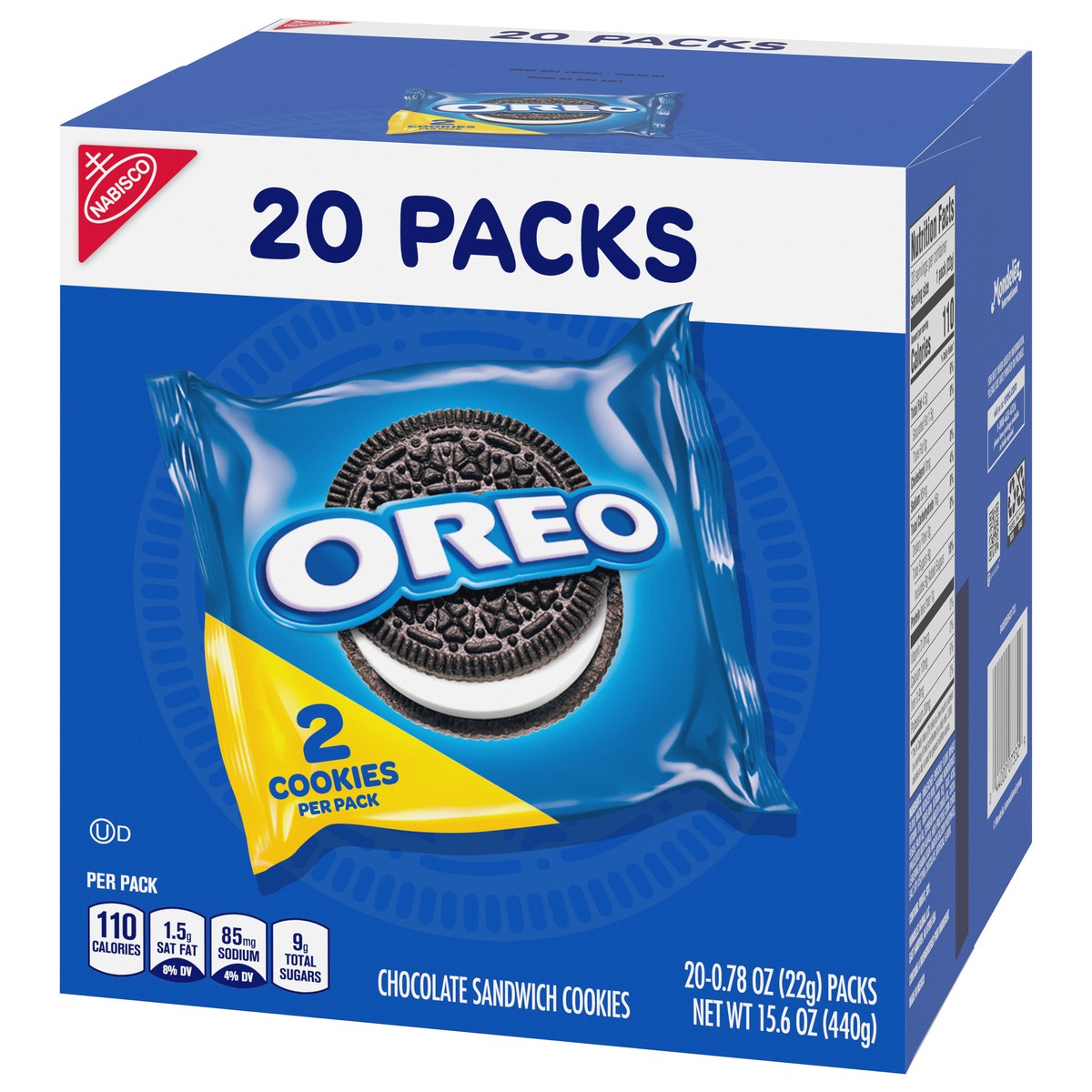 slide 3 of 9, Oreo Chocolate Sandwich Cookies 20 - 0.78 oz Packs, 1 ct