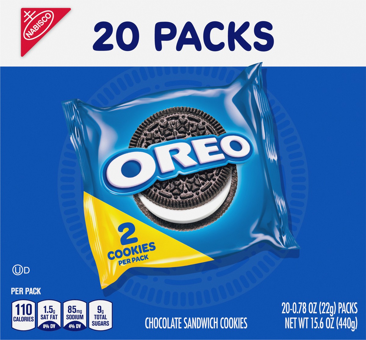 slide 5 of 9, Oreo Chocolate Sandwich Cookies 20 - 0.78 oz Packs, 1 ct