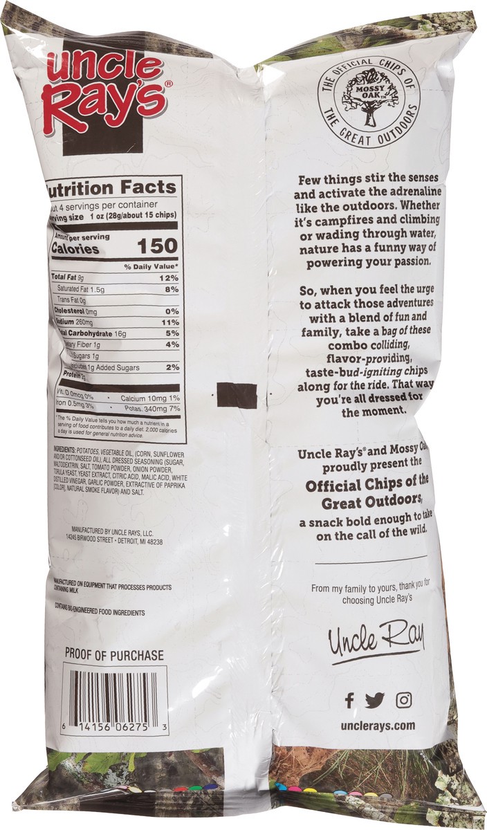 slide 10 of 13, Uncle Ray's Mossy Oak Obsession All Dressed Flavored Potato Chips 4.25 oz, 4.25 oz