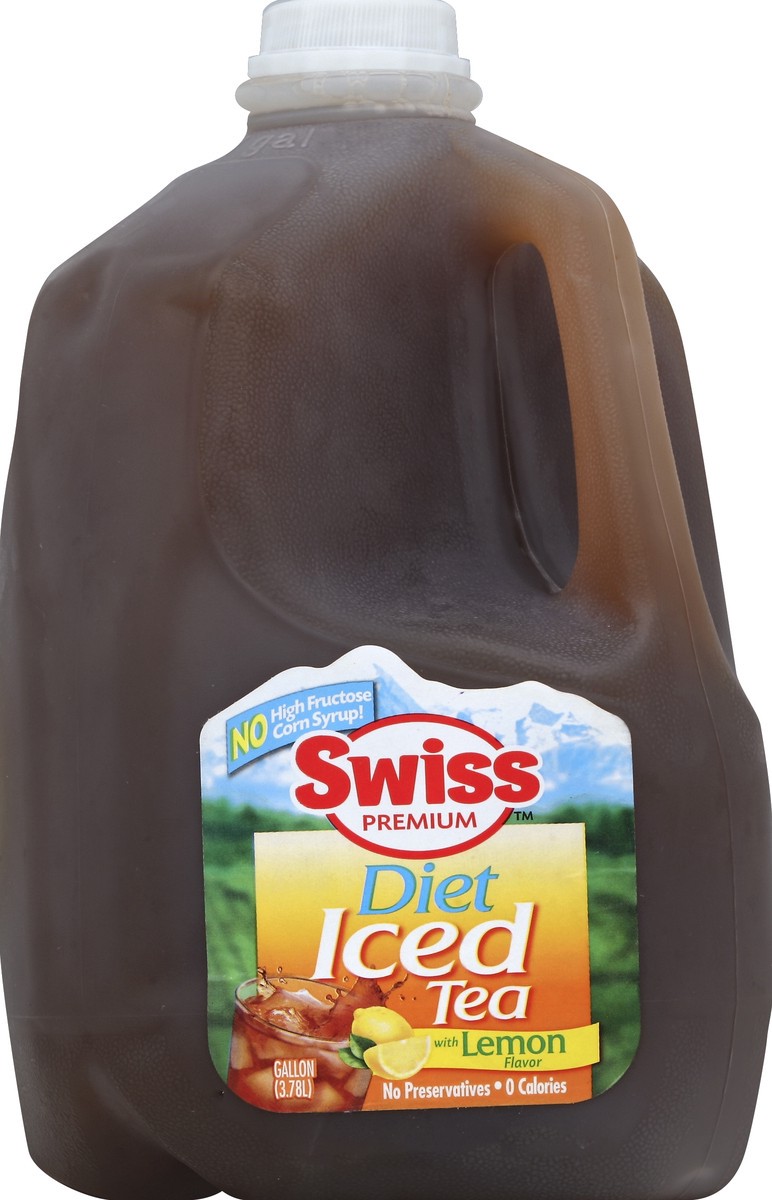 slide 2 of 4, Swiss Premium Diet Iced Tea with Lemon - 1 Gallon Plastic Jug - 1 gal, 1 gal