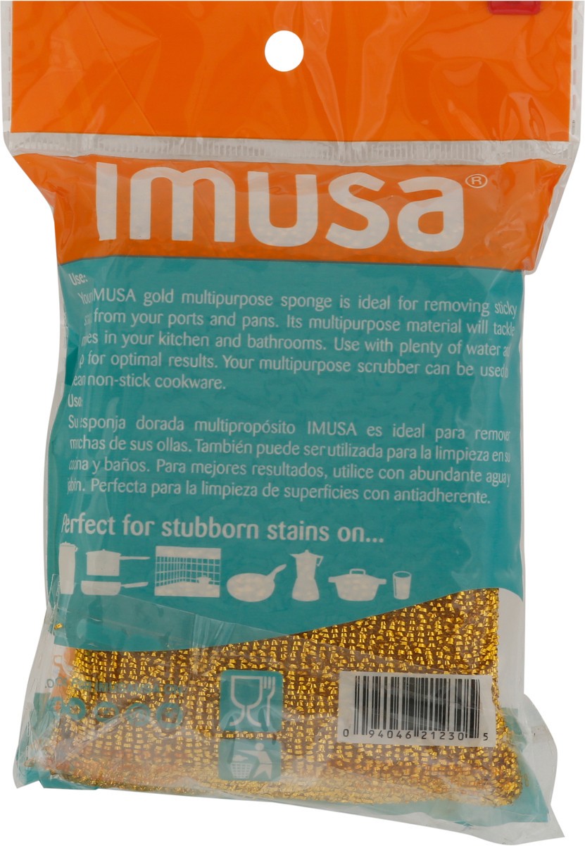 slide 6 of 9, IMUSA Gold Non-Stick Cookware Multipurpose Sponge 1 ea, 1 ct