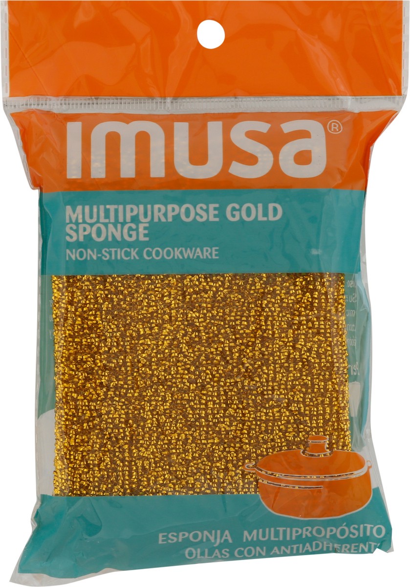 slide 7 of 9, IMUSA Gold Non-Stick Cookware Multipurpose Sponge 1 ea, 1 ct