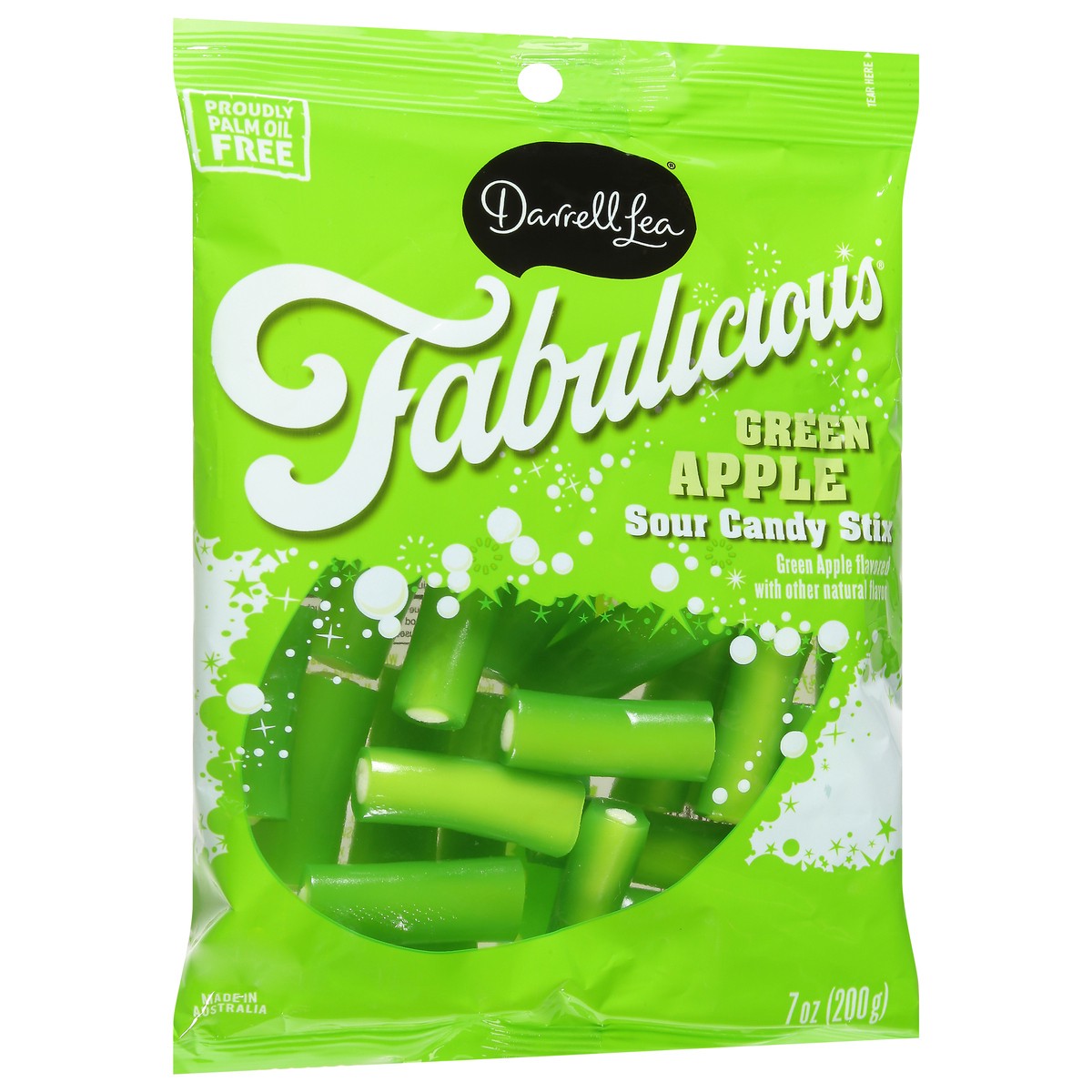 slide 4 of 9, Darrell Lea Green Apple Chewy Stix 7 oz, 7 oz