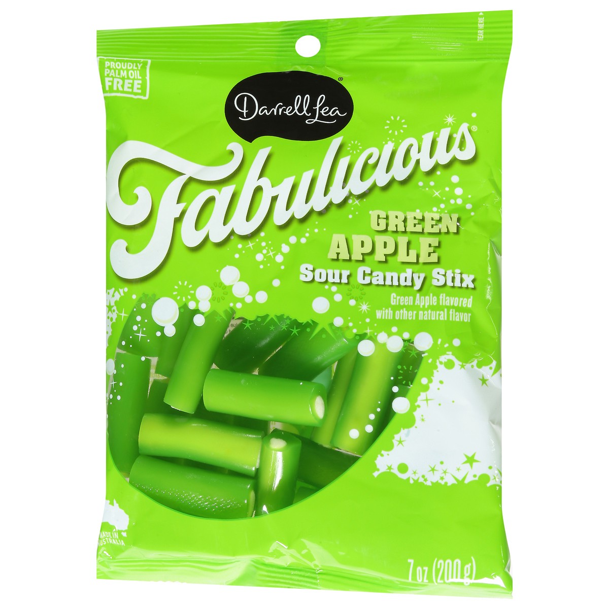 slide 9 of 9, Darrell Lea Green Apple Chewy Stix 7 oz, 7 oz