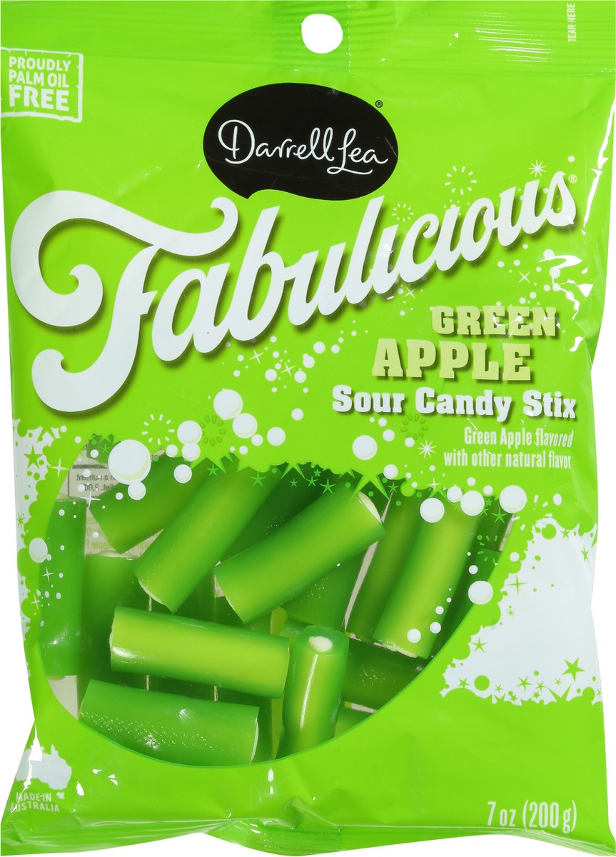 slide 6 of 9, Darrell Lea Green Apple Chewy Stix 7 oz, 7 oz