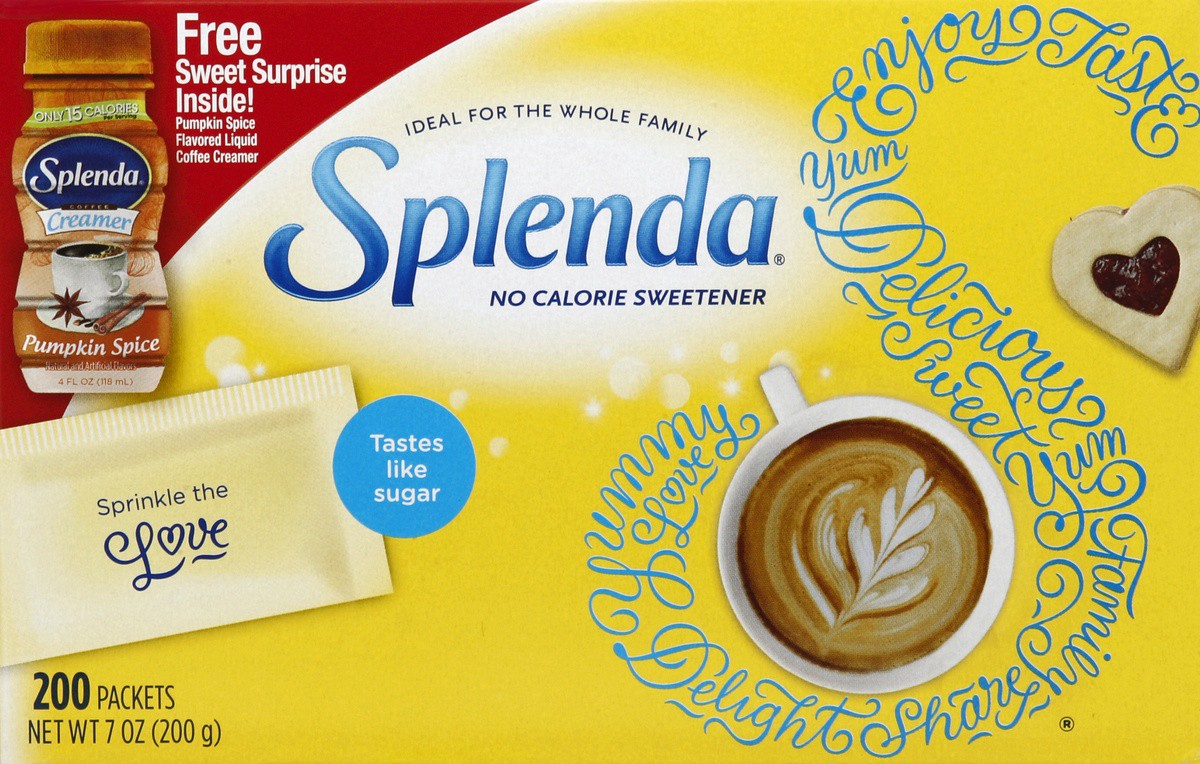 slide 3 of 6, Splenda No Calorie Sweetener Packets, 7 oz