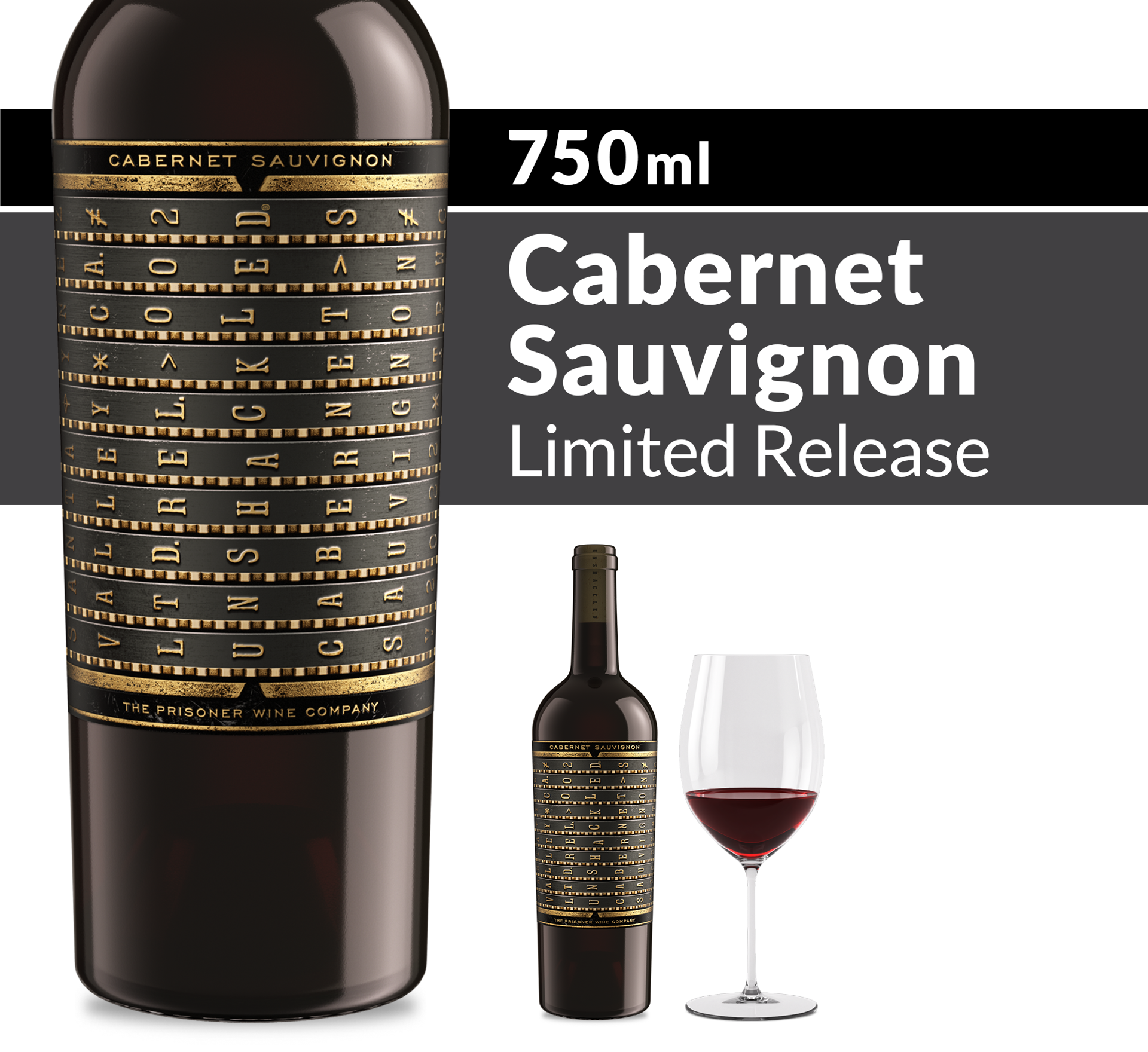 slide 3 of 7, Unshackled Cab Sau, 750 ml