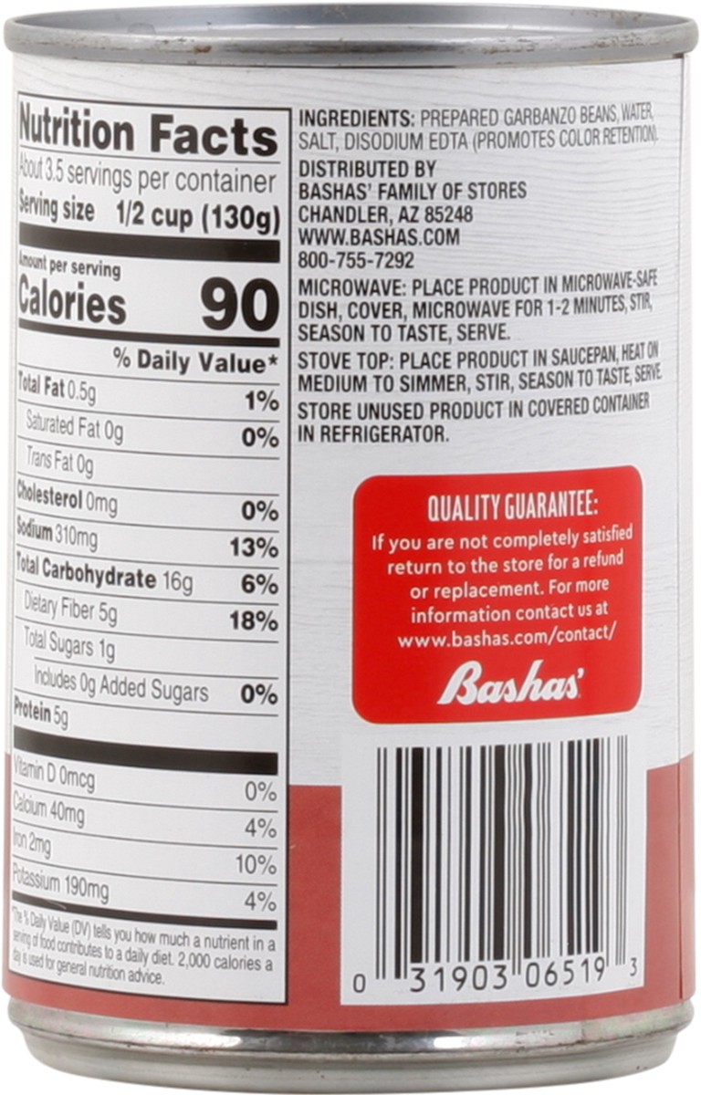 slide 10 of 13, Bashas Garbanzo Beans, 15.5 oz