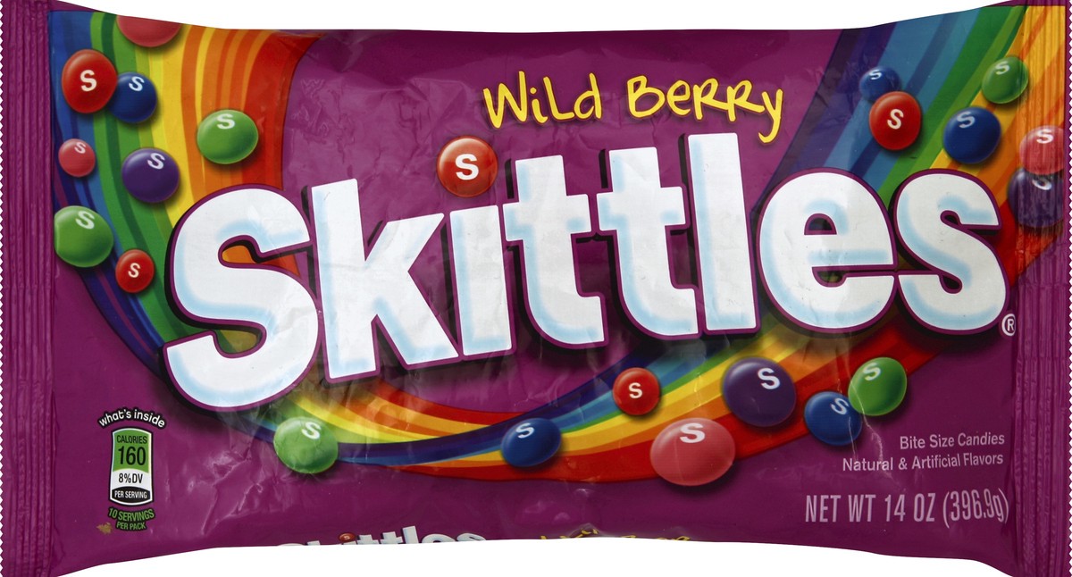 slide 4 of 5, Skittles Wild Berry Candy Bag, 14 ounce, 14 oz