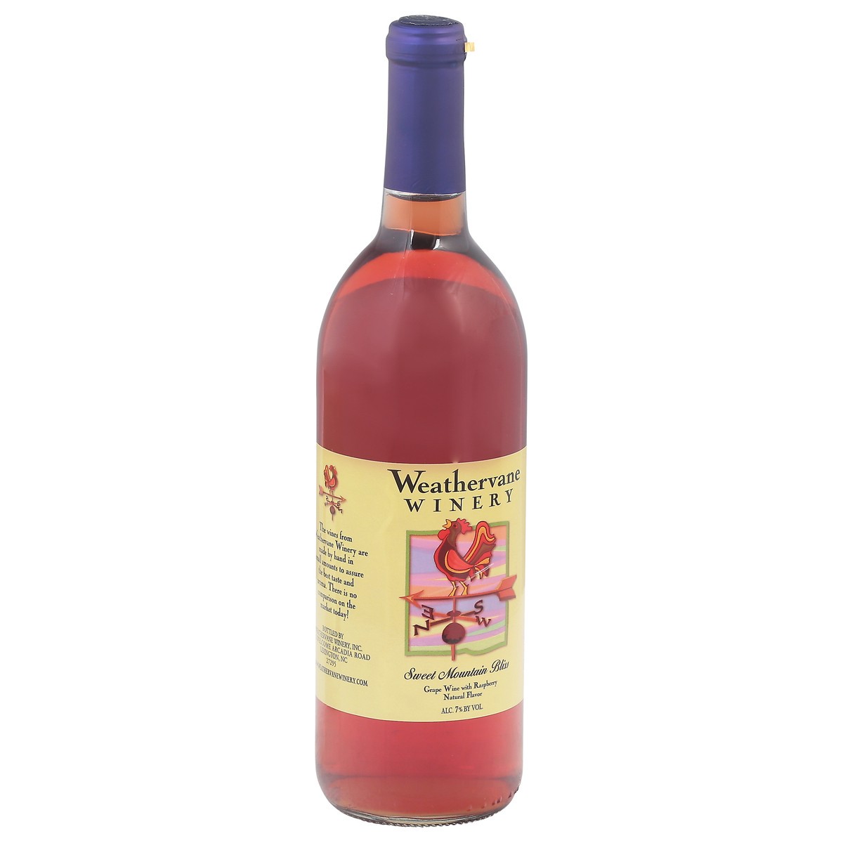 slide 4 of 9, Weathervane Winery Sweet Mountain Bliss Grape Wine with Raspberry Natural Flavor 750 ml, 750 ml