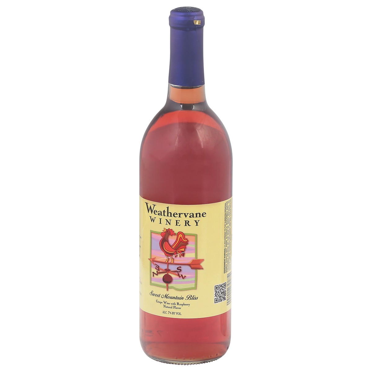 slide 9 of 9, Weathervane Winery Sweet Mountain Bliss Grape Wine with Raspberry Natural Flavor 750 ml, 750 ml