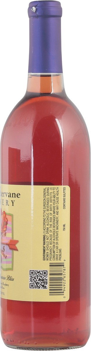slide 6 of 9, Weathervane Winery Sweet Mountain Bliss Grape Wine with Raspberry Natural Flavor 750 ml, 750 ml