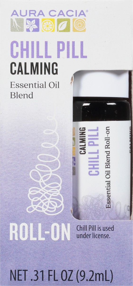 slide 1 of 13, Aura Cacia Roll-On Calming Chill Pill Essential Oil Blend 0.31 fl oz, 0.31 fl oz